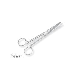 MAYO dissecting scissors Straight 18cm 02-153-18